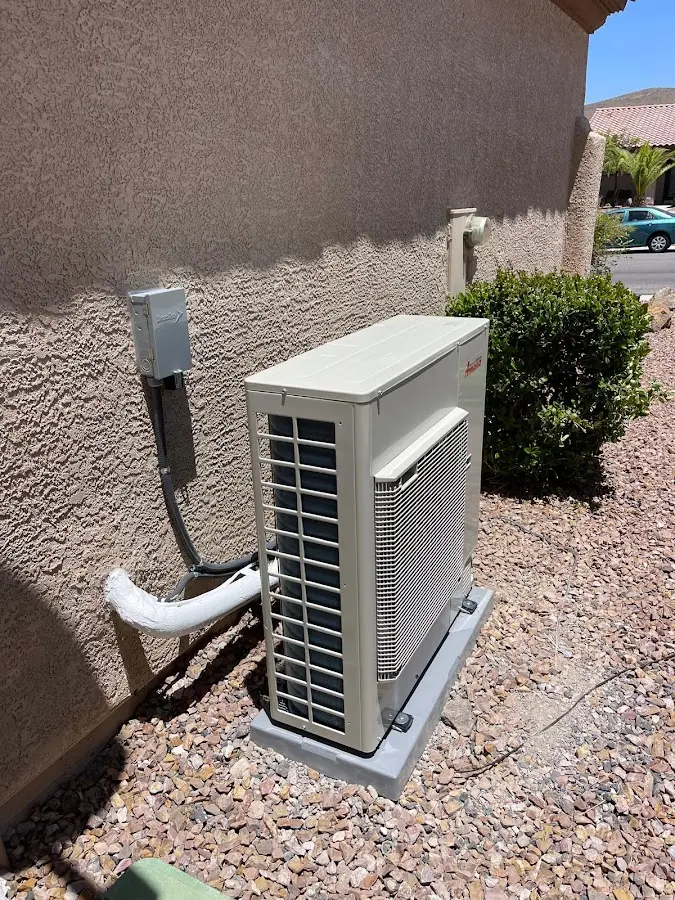 Residential air conditioning condenser unit in Taylorsville